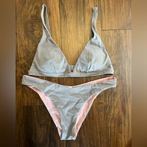 Lululemon Athletica Gray and Pink Bikini